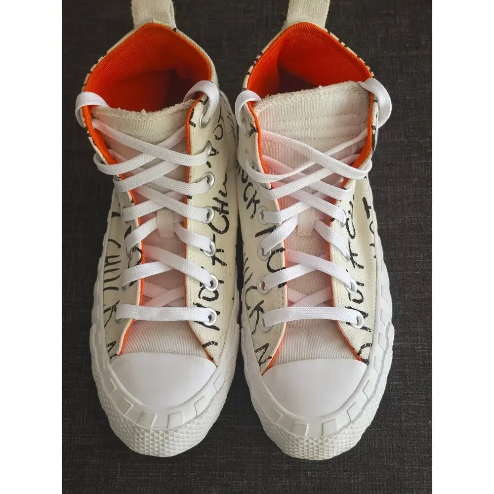 Converse UNT1TL3D Hi Not A Chuck White Orange Sneakers Kids 5 Womens 7 266515C